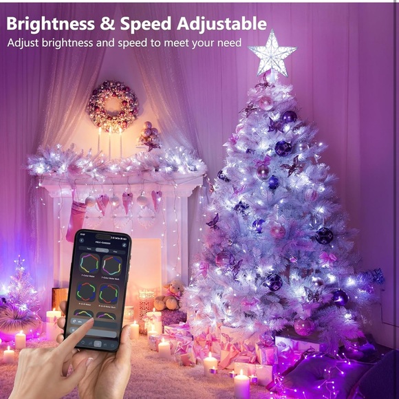 NWT Brizled Smart Christmas Star Tree Topper, 9" 11 LED 200+ Dynamic Modes RGB - Picture 7 of 9